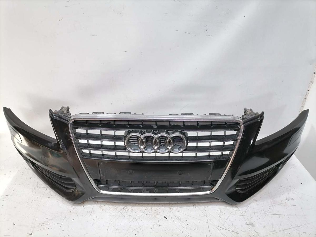 Audi A5 8T original Sto&szlig;stange Stossf&auml;nger vorn S-Line LY9B Brillantschwarz Bj.2009